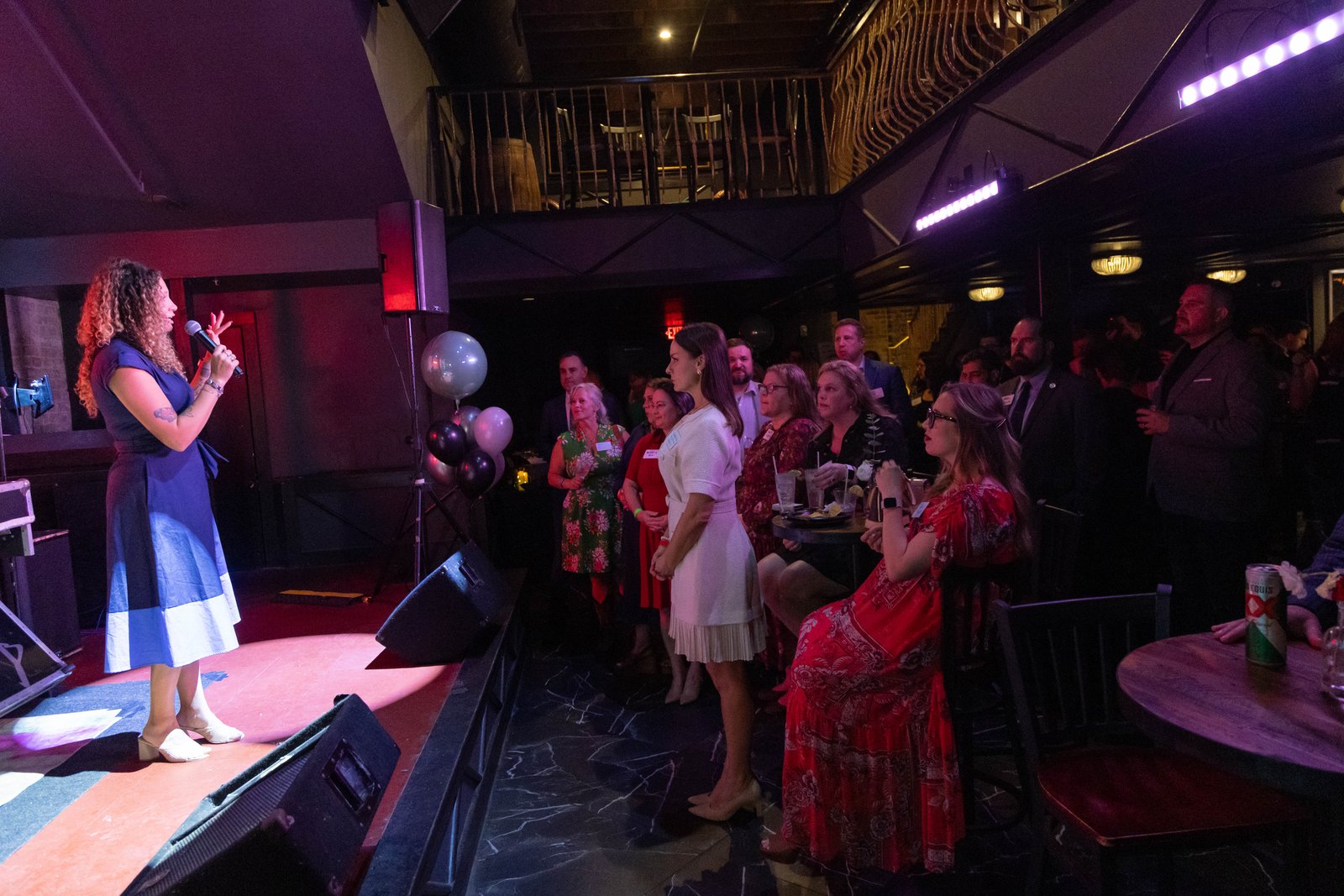 A speaker addressing the seated crowd at the Best in Government Affairs Awards Texas