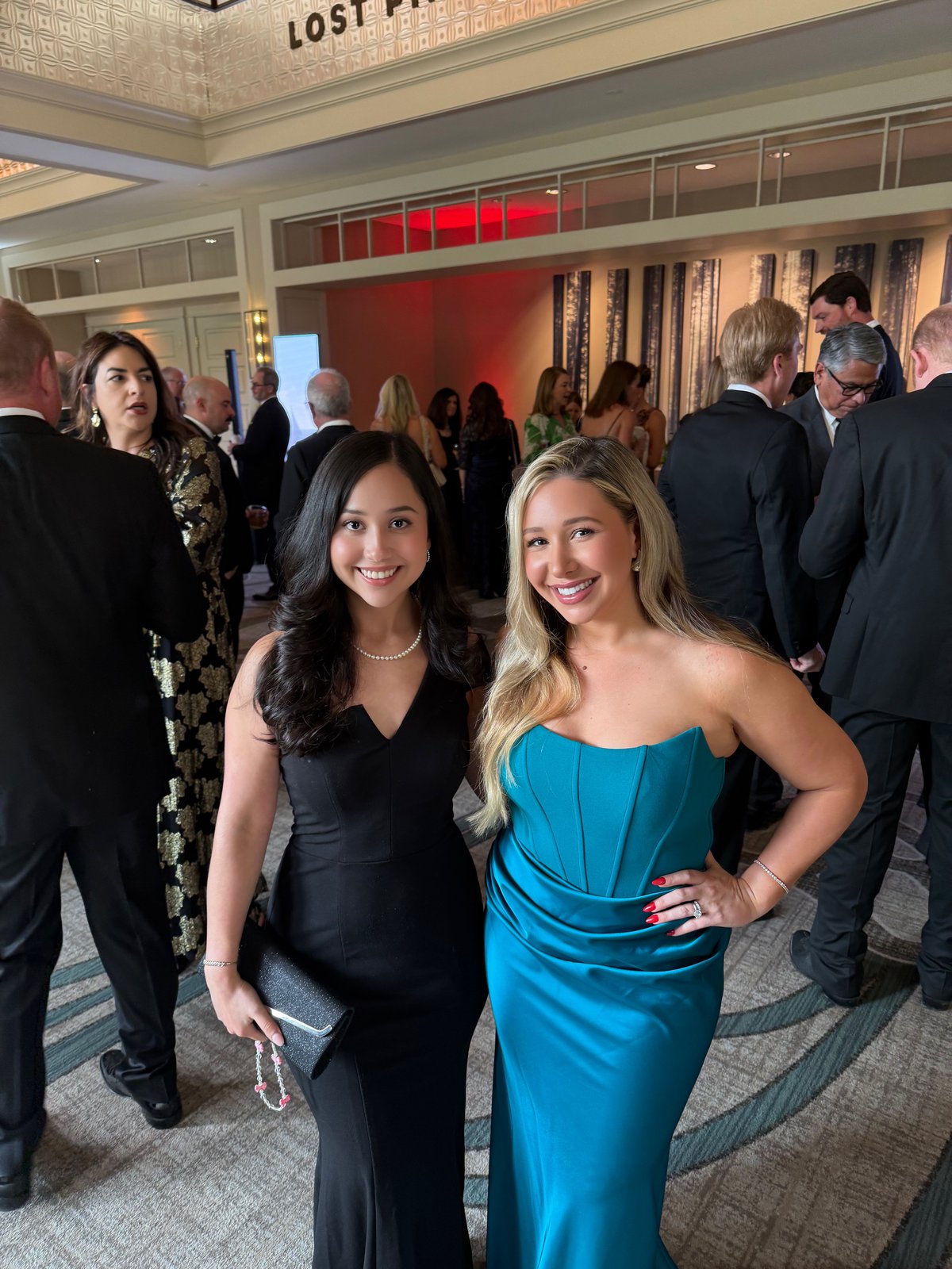 A group seated at a dinner table during the Senate Republican Caucus Gala