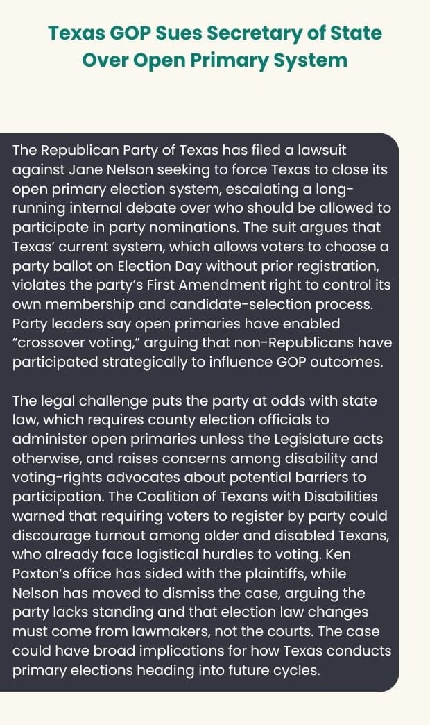 Text card on a proposed land swap between SpaceX and a Texas wildlife refuge