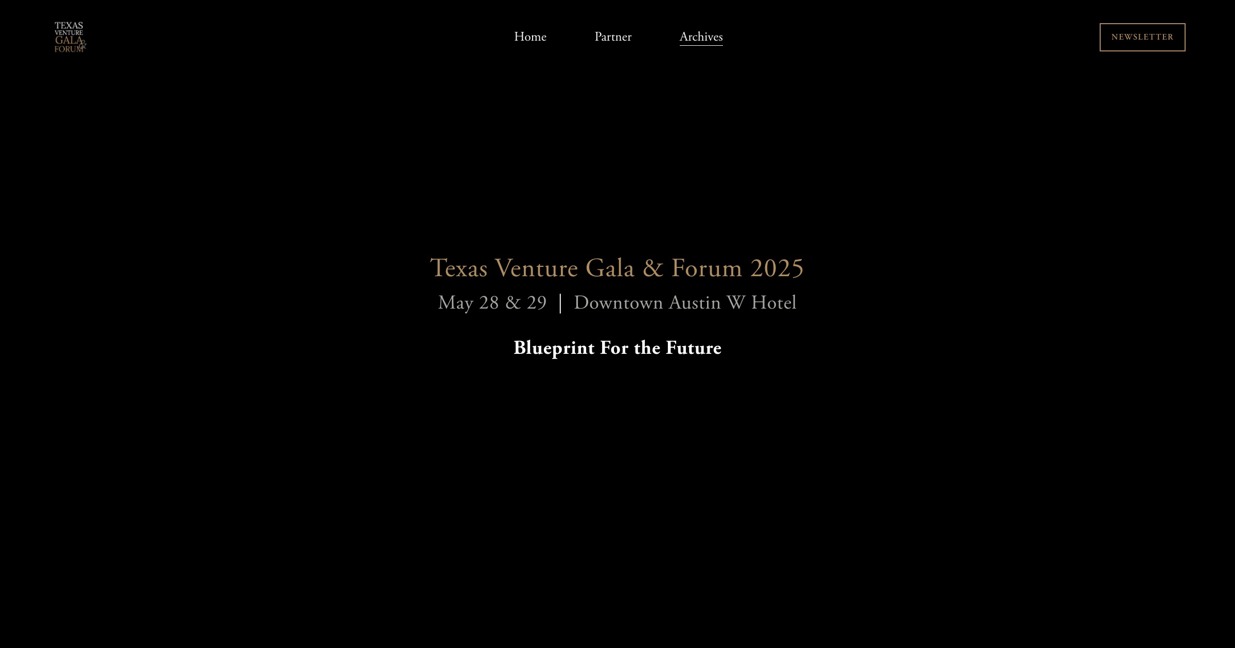 Texas Venture Forum 2025 program page
