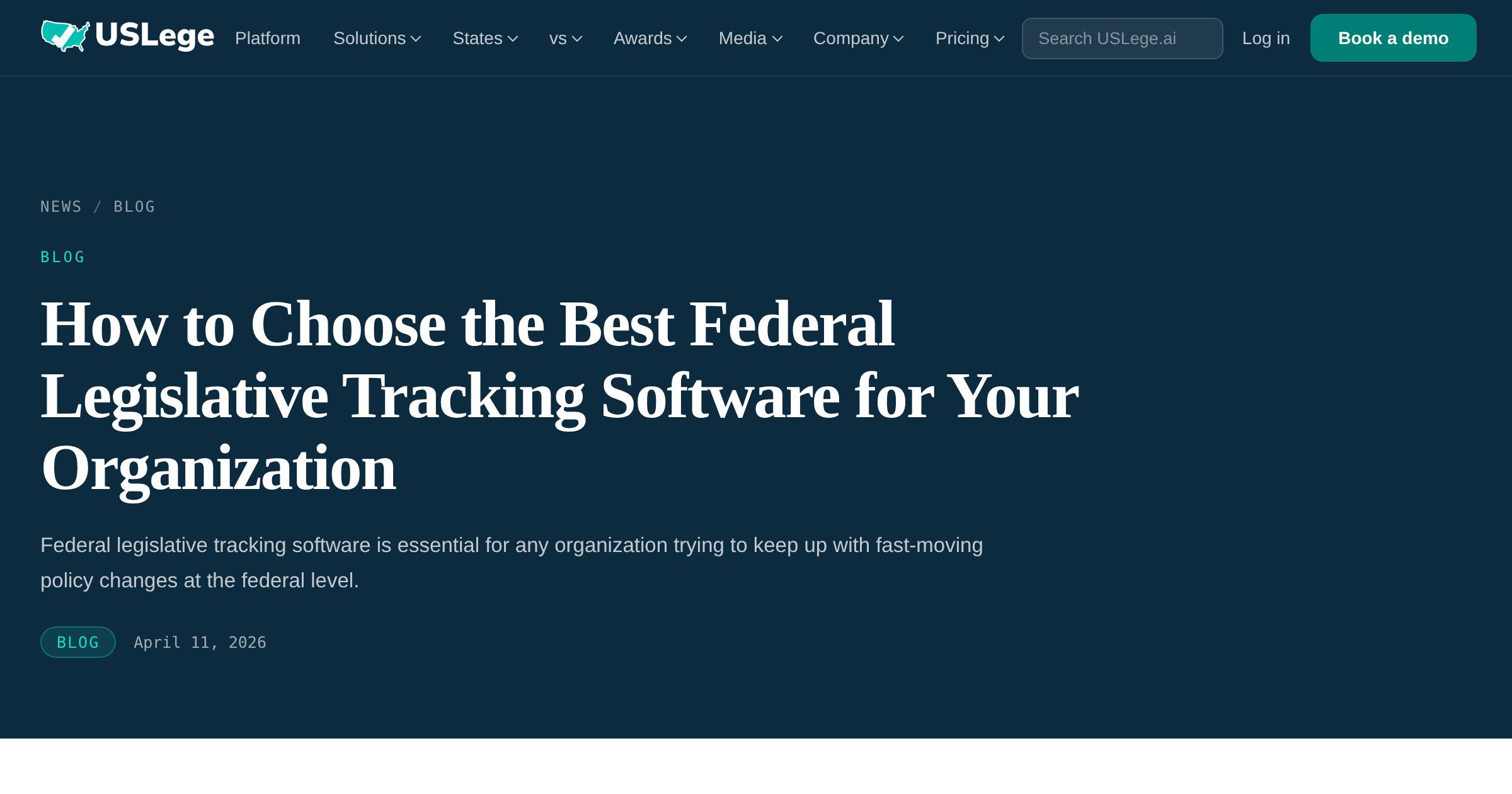 How to Choose the Best Federal Legislative Tracking Software for Your ...