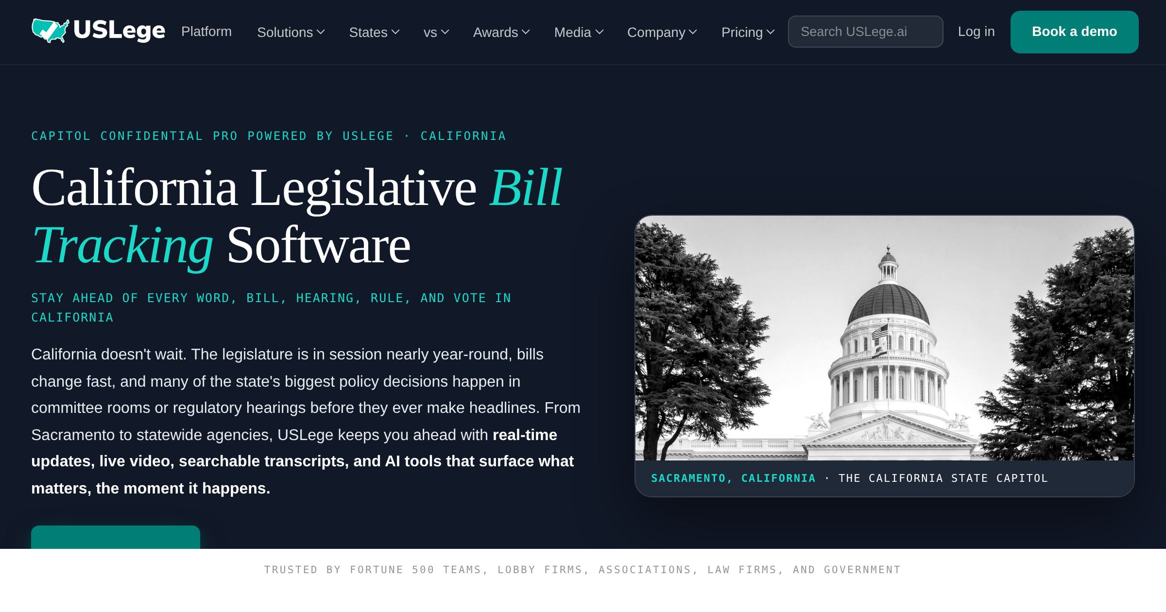 California (CA) Legislative Bill Tracking Software | USLege
