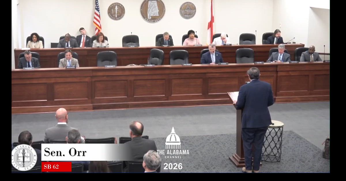 Hearing clip: AL: Creating the Alabama Charter School Finance Authority (SB 62)
