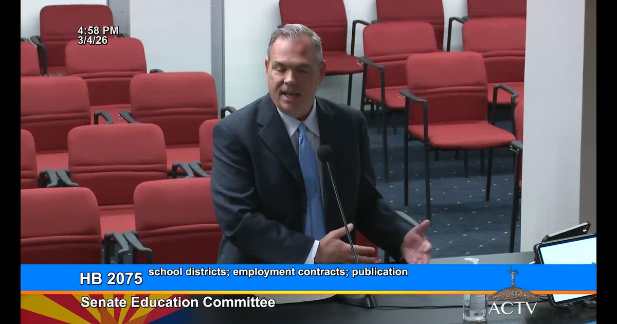 Hearing clip: AZ: Charters as an "alternative system" with less regulation