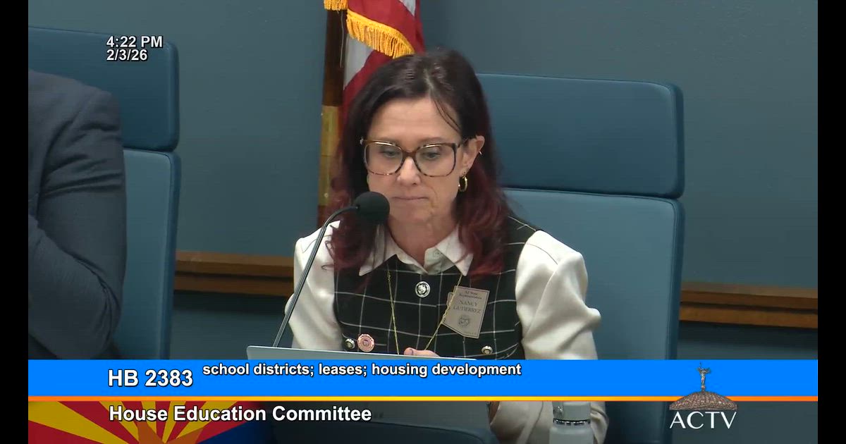 Hearing clip: AZ: "Let's talk about charter schools": property and the Primavera shutdown