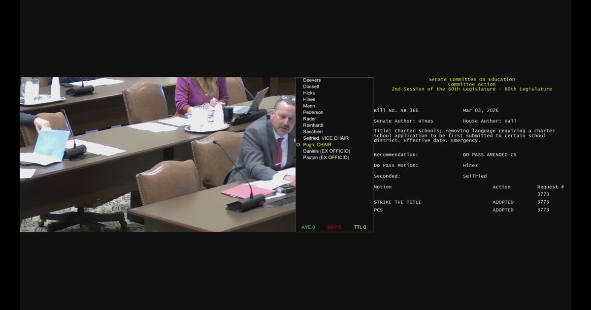 Hearing clip: OK: Charter schools deserve a fair shot at property