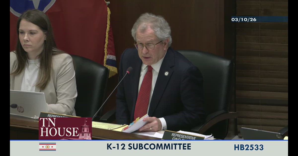 Hearing clip: TN: Charter school closures: leveling the playing field for virtual schools