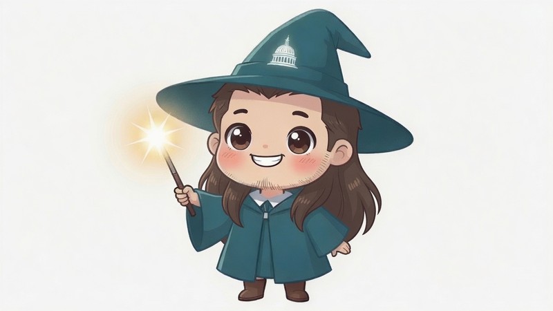 Carter Hesterman as a wizard illustration