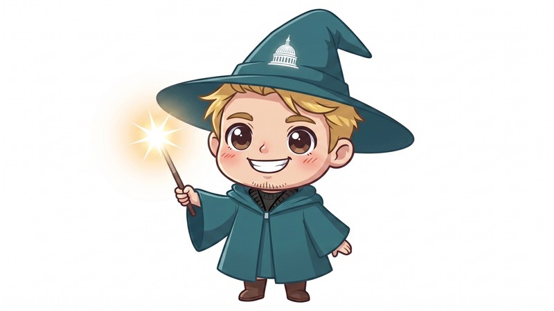 Riah Fuesler as a wizard illustration